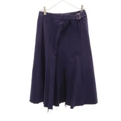 tricot COMME des GARCONS トリココムデギャルソン 2006年 日本製 ロング丈 フレアスカート S パープル レディース 古着のサムネイル