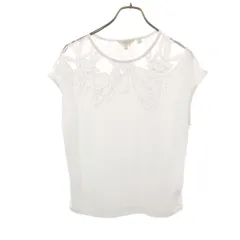TED BAKER テッドベーカー 花柄 フレンチスリーブ カットソー 1 ホワイト レディース 古着のサムネイル
