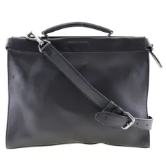 【FENDI】フェンディ ピーカブー セリア 2WAYショルダー カーフ 黒 メンズ ビジネスバッグのサムネイル