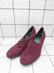 ◇ Θ エコー ECCO パープル系 スエード レザー ヒールパンプス 35 レディース E 【1605010030901】