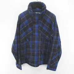 ノンネイティブ nonnative NN-J3908 STROLLER BLOUSON COTTON TWILL PLAID チェック柄 ジャケット 薄手 比翼 0 青系 ブルー 日本製 ジップアップ 裏地 ブルゾンのサムネイル
