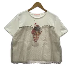 CANDY STRIPPER キャンディストリッパー ドット チュール レイヤード CATS TEE半袖Ｔシャツ size2/ホワイト×ベージュのサムネイル