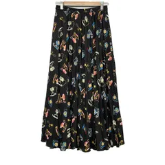 Grace Class(グレースクラス) ロングスカート サイズ36 S レディース美品  - ダークネイビー×マルチ 電話のサムネイル