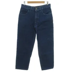 トラサルディ TRUSSARDI JEANS ジーンズ デニムパンツ 32 インディゴブルー ロゴ刺繍 ジップフライ /YF ■ECG005のサムネイル