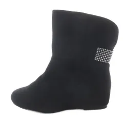 ブリジットバーキン Bridget Birkin ラインストーン ショートブーツ S 黒のサムネイル
