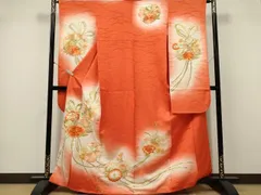 平和屋着物■豪華振袖　駒刺繍　草花文　暈し染め　金彩　正絹　逸品　CABK1022ouのサムネイル