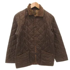 ラベンハム LAVENHAM 中綿ジャケット キルティング 襟コーデュロイ 48 茶 ブラウン /FFのサムネイル
