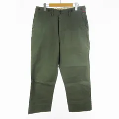 アナクロノーム anachronorm 34 ワークパンツ ぺインター チノパン シンチバック カーキ グリーン 緑 ボトムス コットンのサムネイル