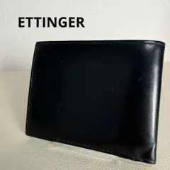 ETTINGER　二つ折り財布　レザー　ブラックのサムネイル