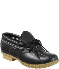 エルエルビーン レディース シューズ ブーツ・レインブーツ LLBean Womens Bean Boots Rubber Mocs BlackBlackGum ブラックのサムネイル