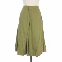 ディースクエアード DSQUARED2 22SS Inverted Pleat Skirt プリーツスカート 40 カーキ 緑 S72MA0886 国内正規のサムネイル