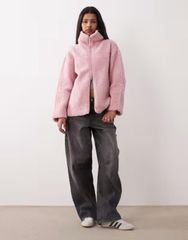 ジーナトリコ レディース アウター コート ジャケット Gina Tricoteddy zip up jacket pink ピンクのサムネイル