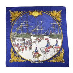 エルメス HERMES スカーフ カレ90 La MARINE a RAMES - メルカリ