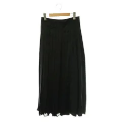 3.1 フィリップリム 3.1 phillip lim 切り替え プリーツロングスカート フレア シルク混 サテン シアー 0 ブラック /CX ■OSのサムネイル