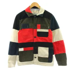メゾンキツネ MAISON KITSUNE パッチワークジャケット ブルゾン コーデュロイ 切替 XS マルチカラー FW16M116 /KUのサムネイル