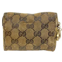 【グッチ】本物 GUCCI ポーチ GG柄 203355 小物入れ マルチケース コーティングキャンバス メンズ レディース イタリア製のサムネイル