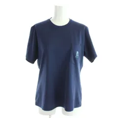 マーモット MARMOT Tシャツ L 紺 ネイビー 半袖 ラウンドネック ロゴプリント /APのサムネイル