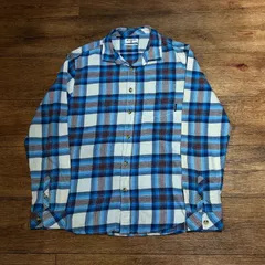 BILLABONG チェック 長袖シャツ ブルー コットン L インド製のサムネイル