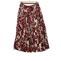 DRIES VAN NOTEN(ドリスヴァンノッテン) ロングスカート サイズ36 M レディース 白×レッド×オレンジ 花柄のサムネイル