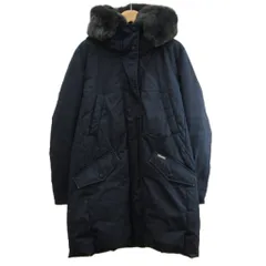 ウールリッチ WOOLRICH コクーンパーカ ダウンコート S ネイビー 紺 長袖 フード付き ラビットファー /PP ■ECA005のサムネイル