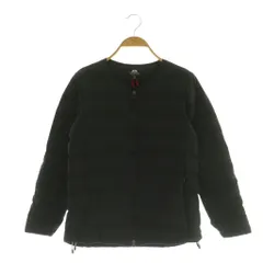 マウンテンイクイップメント MOUNTAIN EQUIPMENT ナイロンダウンジャケット ノーカラー ジップアップ XS ブラック /MY ■OS ■GY69のサムネイル