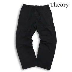 Theory セオリー 通年 DRAPE TENCEL TWILL NEW LUMO CS PANT テンセル ツイル ストレッチ イージー パンツ Sz.34 メンズ 黒のサムネイル