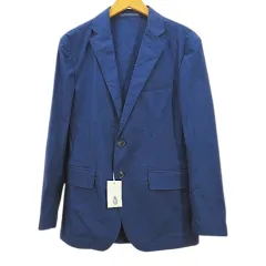 ランズエンド LANDS' END 長袖 ジャケット 紺系 ネイビー サイドポケット ストレッチ タグ付きのサムネイル