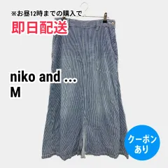 niko and ... ニコアンド デニムスカート M ブルー ロング・マキシ丈 フレア レディースのサムネイル