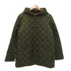 マッキントッシュフィロソフィー MACKINTOSH PHILOSOPHY キルティングジャケット 高密度タフタ WARENFORD ウァレンフォード フード 38 カーキ 裏地チェック /SX ■GY12 のサムネイル