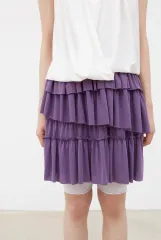 COSMOSS コスモス Layered frill skirt (purple)のサムネイル
