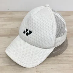 美品 YONEX/ヨネックス メッシュ キャップ/帽子 ホワイト/白 ポリエステル100% H29E ロゴ刺繍 スポーツウェア[OQ04078]のサムネイル