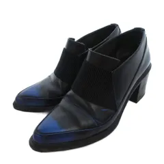 ユナイテッドヌード UNITED NUDE ブーティ ヒール 36 黒 ブラック 青 ブルー /UO ■GY99のサムネイル