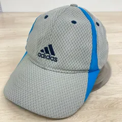 adidas/アディダス メッシュ キャップ グレー×ブルー 刺繍ロゴ 帽子/スポーツキャップ[OP00457]のサムネイル