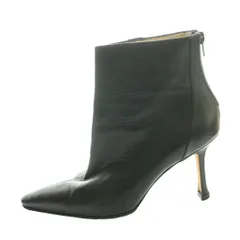 マノロブラニク MANOLO BLAHNIK ショートブーツ バックジップ ハイヒール 38 黒 ブラック /SS ■OS ■GY62のサムネイル