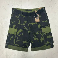 ROCAWEAR ロカウェア 5BORO CAMO オリジナル迷彩柄 カーゴ ショートパンツ ベルト付き (SJNS103)のサムネイル