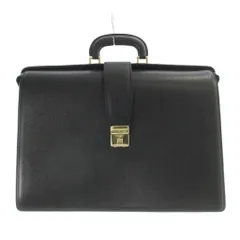 ランセル LANCEL ビジネスバッグ ブリーフケース 書類カバン ハンド レザー ワンカラー 黒 ブラック /BB ■GY99のサムネイル