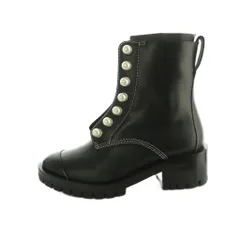3.1 フィリップリム 3.1 phillip lim Hayett Lug Sole Zipper Boot With Pearl ショートブーツ 36 23.0cm 黒 SHP7-T392SLE /MI ■OSのサムネイル