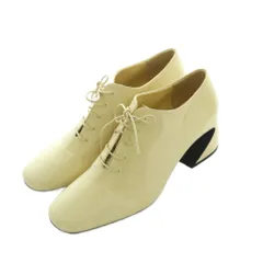 ジルサンダー JIL SANDER ブーティ チャンキーヒール レースアップ 36 22.5cm アイボリー /MI ■OSのサムネイル