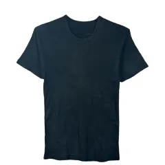 ブラック 無地 基本 半袖 Tシャツ S ベーシック アイテム レイヤード インナーウェアのサムネイル