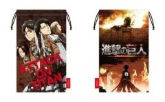 [Used] Nintendo 3DS Hardware Attack Titan Game console cleaner drawstring bag, design C (for 3DS LL)