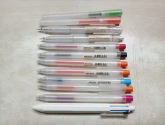 M624【中古】MUJI 無印良品 ボールペンとシャープペンシル 12本セット