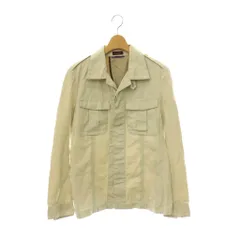 ポールスミスコレクション PAUL SMITH COLLECTION ミリタリージャケット コットン リネン混 M ライトベージュ 174303 693 /DF ■GY42のサムネイル