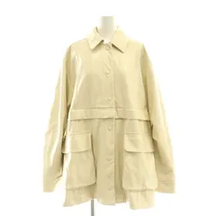 メゾンスペシャル MAISON SPECIAL 23SS ヴィーガンレザー2WAYブルゾン ジャケット ミドル ショート FREE アイボリー /MI ■OS ■SHのサムネイル