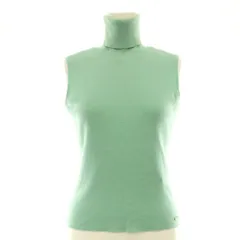 フォクシー ブティック FOXEY BOUTIQUE トップス ニット カットソー ノースリーブ タートルネック ウール 38 ミントグリーン /DO ■GY62のサムネイル