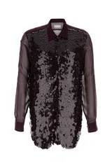 【新品・最安値】Dries Van Noten 00850-curles emb 2313 m.w.shirt BURGUNDY 正規品 その他のサムネイル