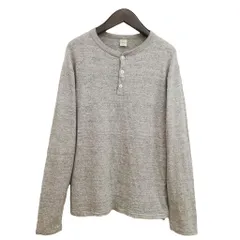 ウエアハウス WAREHOUSE ロングスリーブ Tシャツ ヘンリーネック M ヘザーグレー 美品のサムネイル