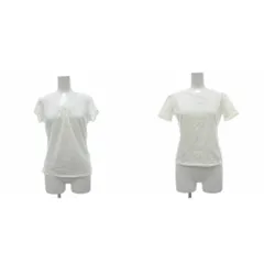 マックスマーラ ウィークエンドライン MAX MARA WEEKEND LINE 2枚セット まとめ売り Tシャツ S M 白 ホワイト 無地 半袖 ラウンドネック Vネック /SX ■IBO100のサムネイル