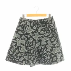 3.1 フィリップリム 3.1 phillip lim フレアスカート 2 ブラック 黒 ホワイト 白 グリーン 緑 ラメ 総柄 /CX ■GY57のサムネイル
