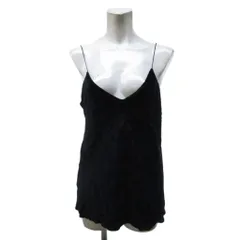 アレキサンダーワン ALEXANDER WANG 美品 ベロアキャミソール 黒 ブラック SMALL /HWのサムネイル