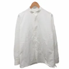 ザ リラクス THE RERACS 21AW BAND COLLAR PLACKET SHIRTS バンドカラーシャツ 長袖 コットン 46 白 ホワイト P0FW-REBL-245-J ■IBO91のサムネイル
